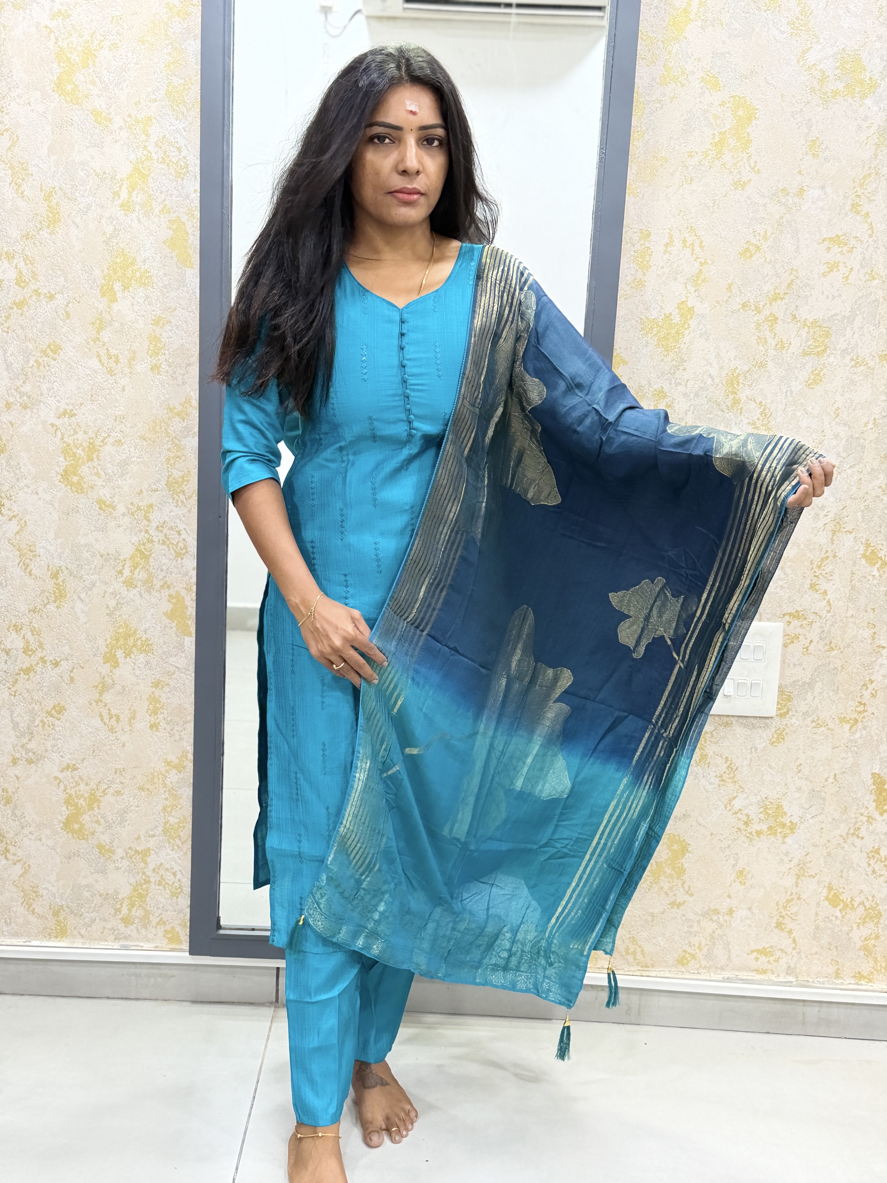 Blue kurti set