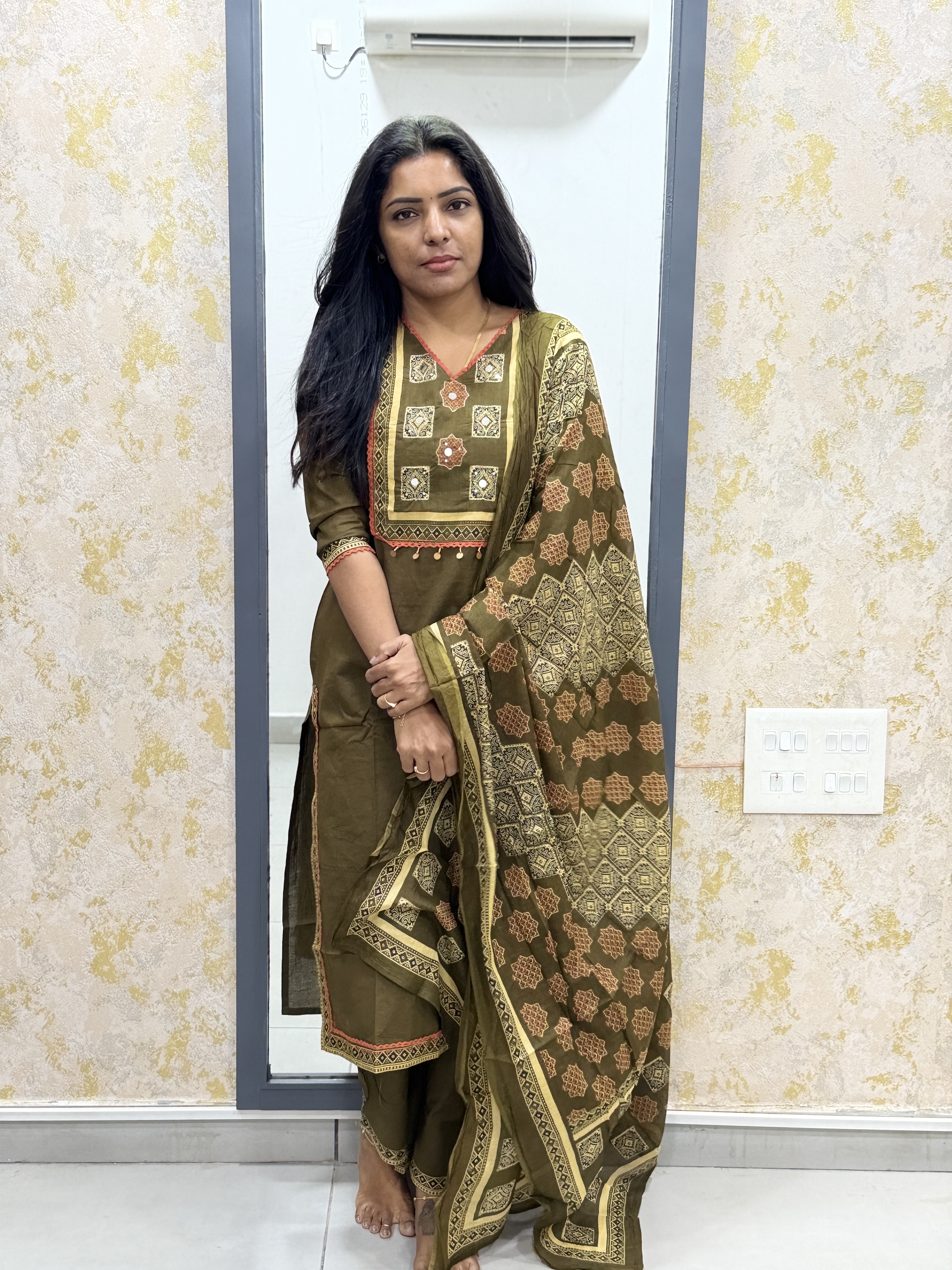 cotton kurti set