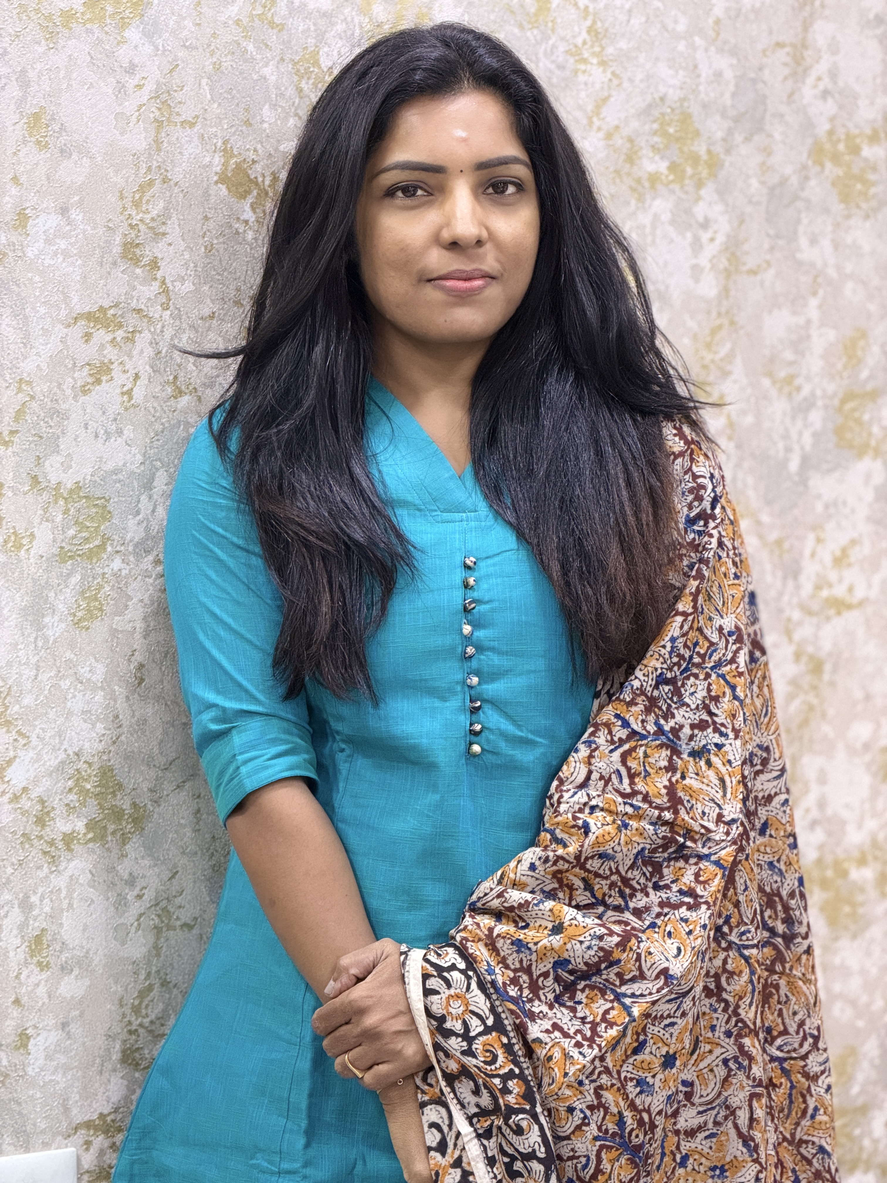 Cotton kalamkari kurti set