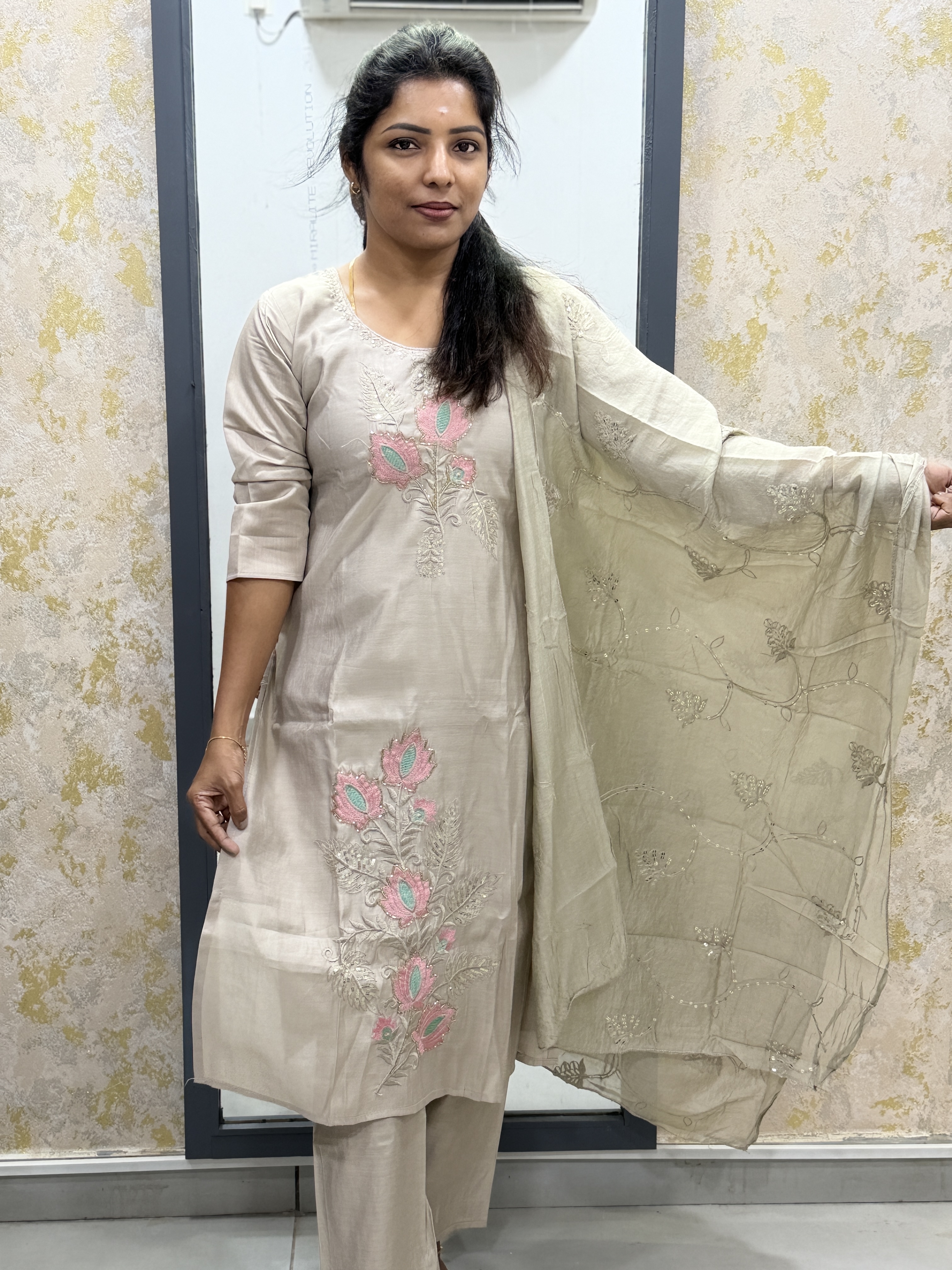 Silk kurti set