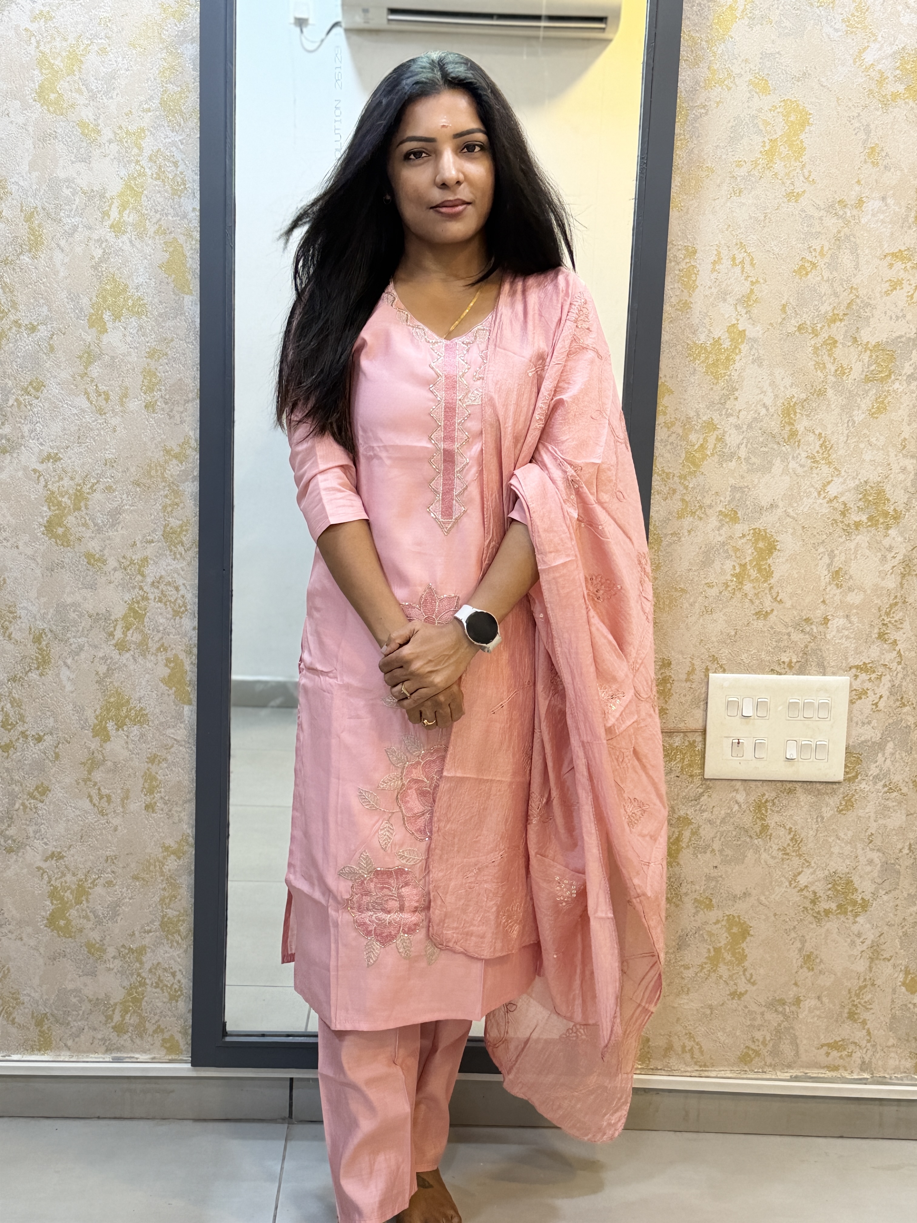 Silk kurti set