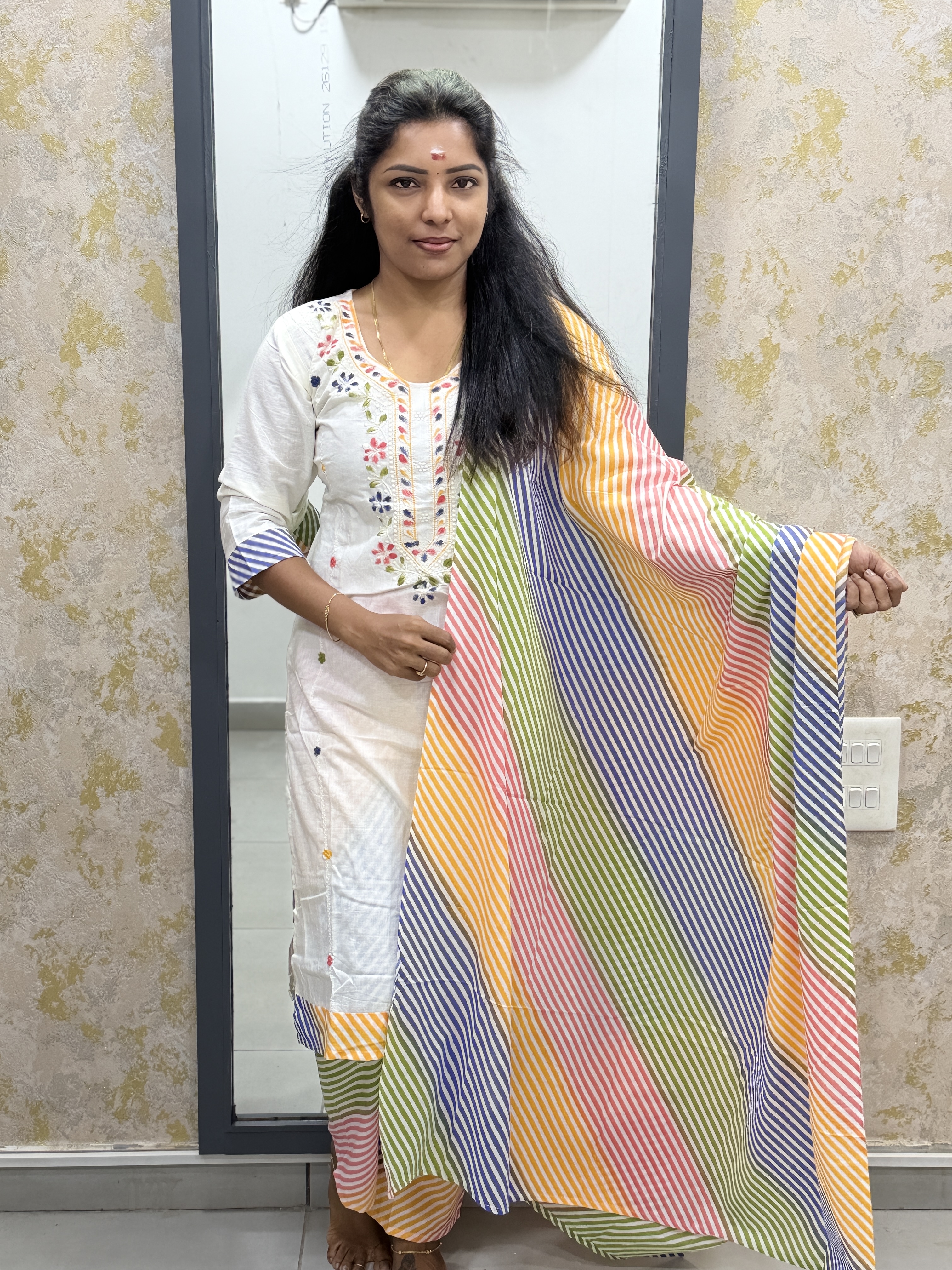 Cotton kurti set